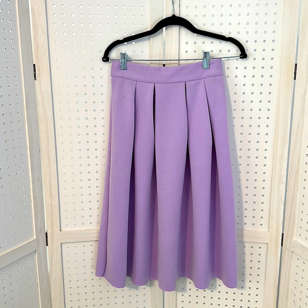 ASOS DESIGN Scuba Midi Skirt Lavender